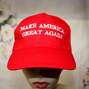 Make America Great Again Hat Red NEW With Flag Patriotic Baseball Cap